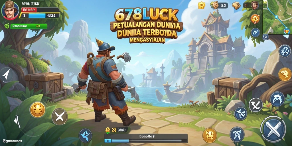 Gameplay seru 678LUCK di dunia terbuka yang luas.