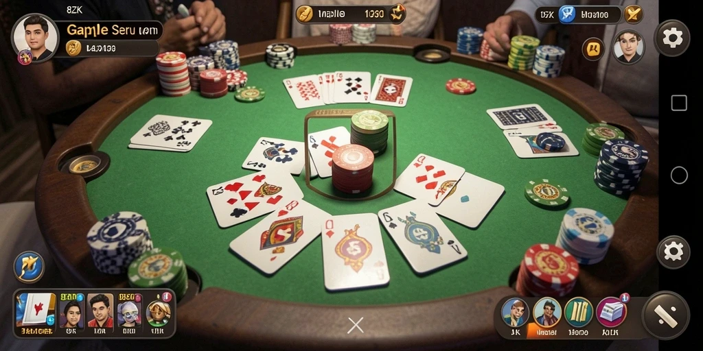 Tampilan gameplay Gaple yang menarik di 8ZK.