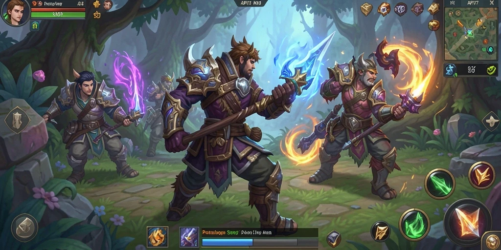 Screenshot gameplay API77 yang menampilkan aksi seru dalam pertempuran ARPG.