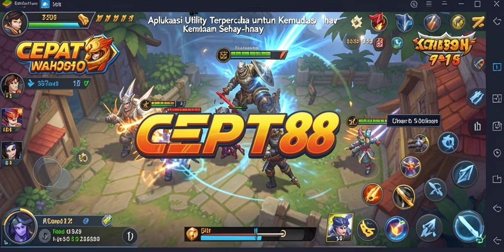 Tampilan antarmuka pengguna intuitif dari CEPAT88