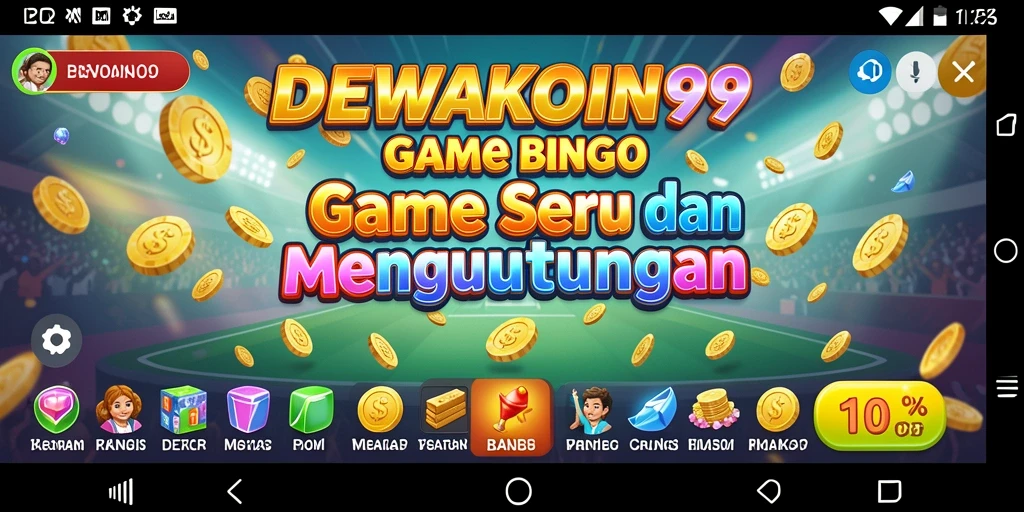 Tampilan gameplay seru di DEWAKOIN99, permainan Bingo yang menantang.