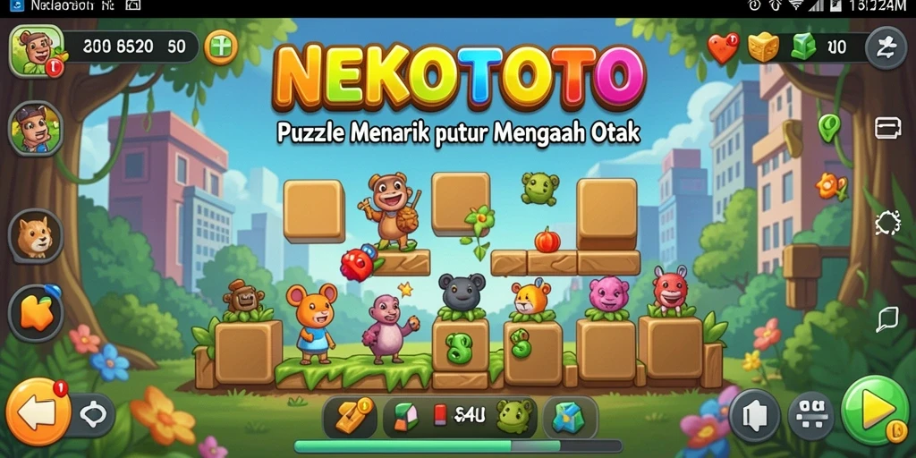 Tampilkan gameplay seru NEKOTOTO dengan berbagai tantangan puzzle.