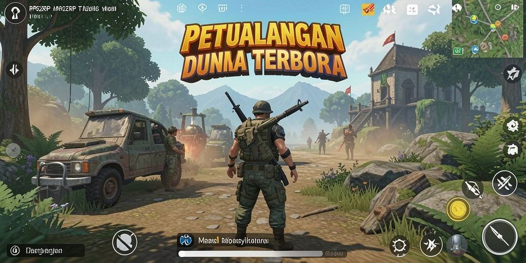 Tampilan gameplay Open World yang menakjubkan di RP62RP.