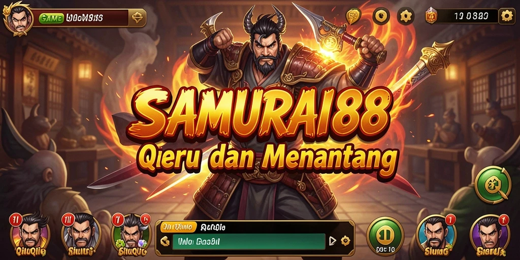Tampilan gameplay QiuQiu yang menegangkan di SAMURAI88.