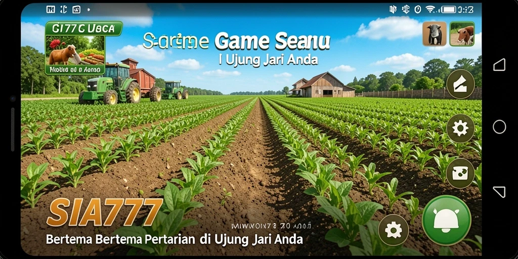 Tampilan gameplay pertanian SIA777 yang menarik dan dinamis.
