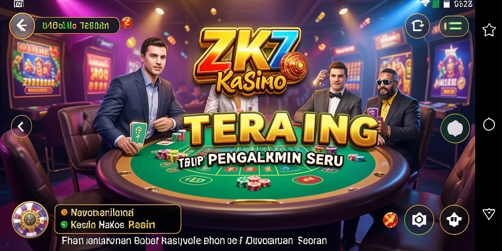 Screenshot gameplay ZK7 yang memukau dengan tema Kasino.